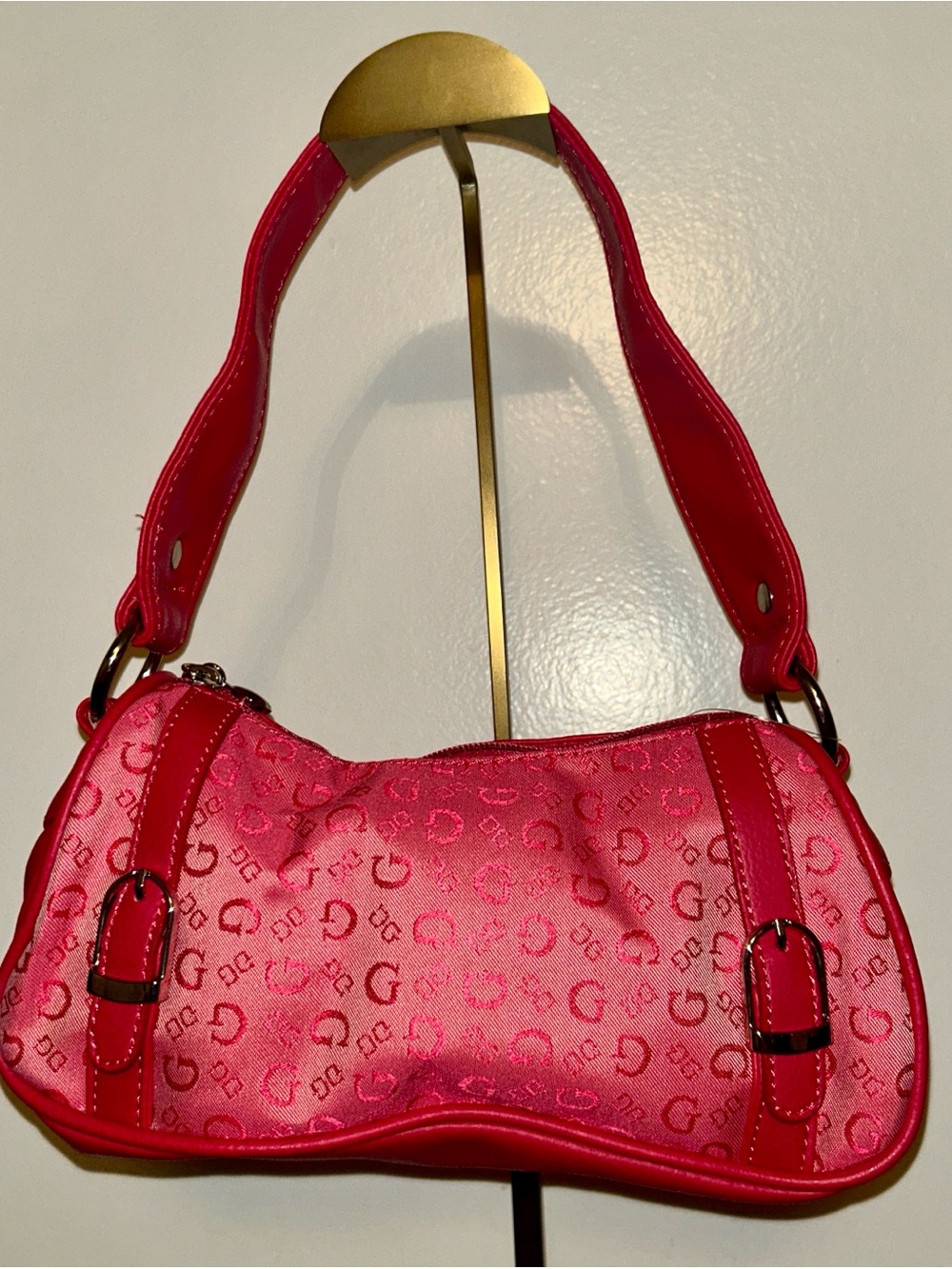 Women's Mini Shoulder Bag in Hot Pink- Brand is JC Fashion